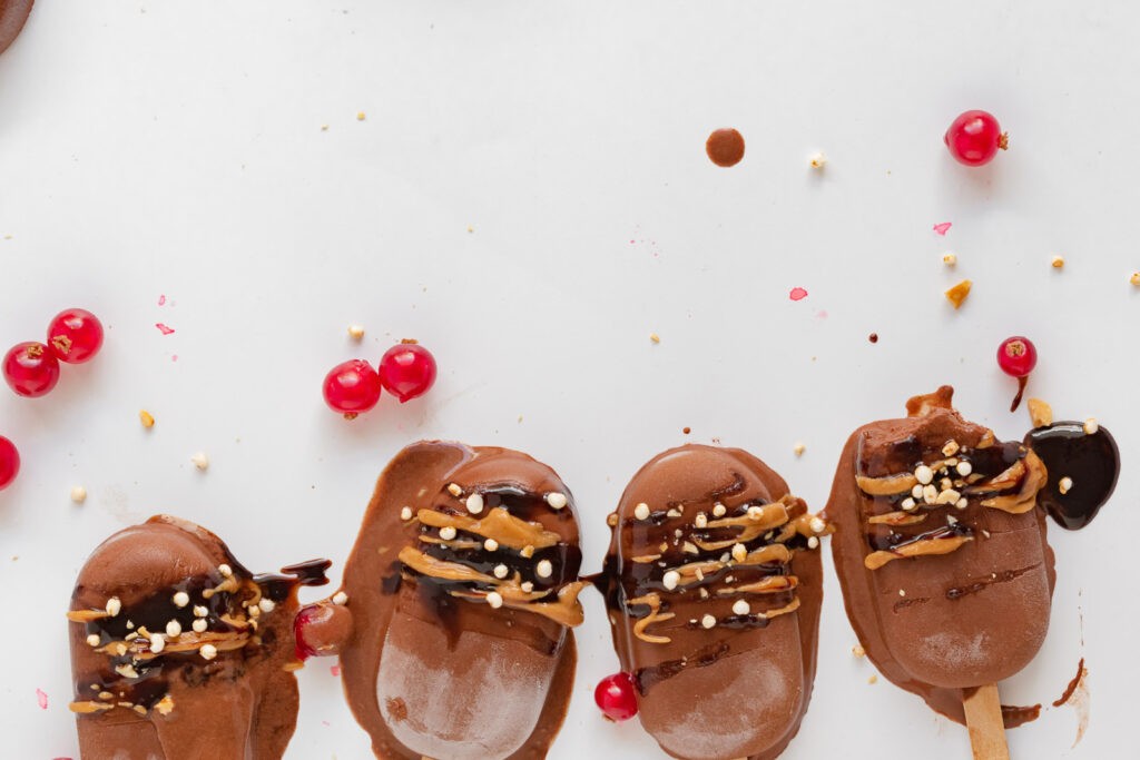 vegan παγωτό σοκολάτας χωρίς ζάχαρη