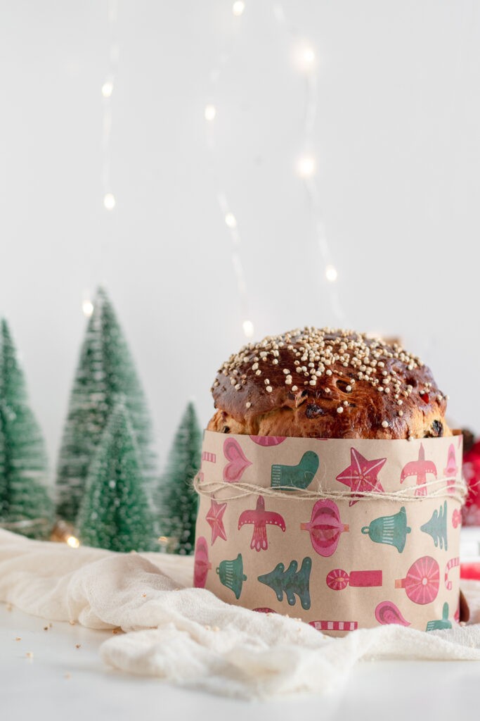  Christmas fruit sweet bread (panettone) 